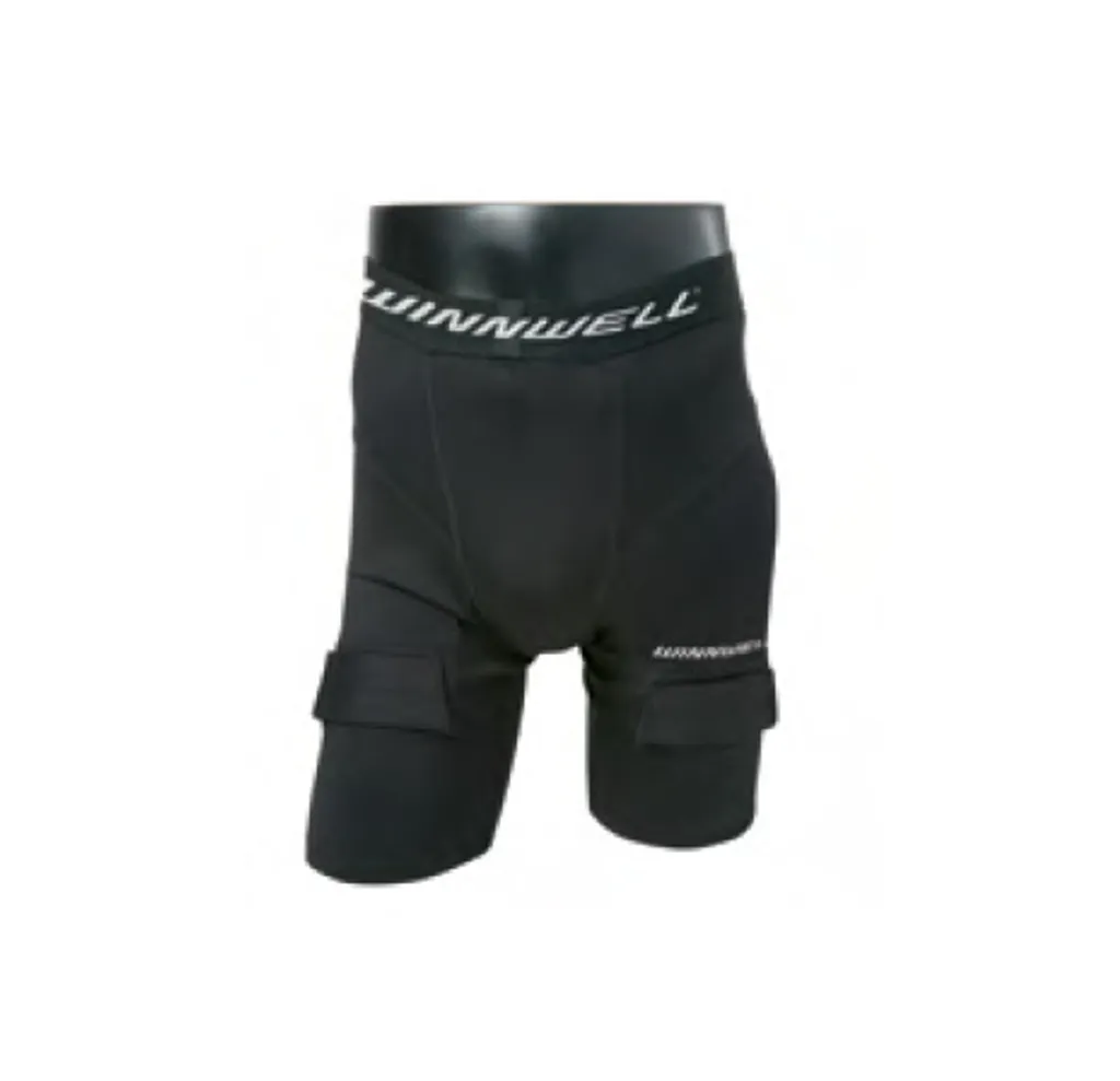 Short Jock Compression Winnwell YTH Enfant Taille M avec Porte-Chaussette