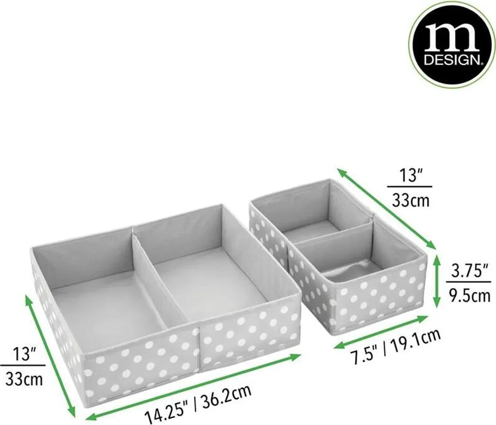 Boîte de Rangement pour Bébé et Enfant - Set de 8 Organiseurs mDesign - 4
