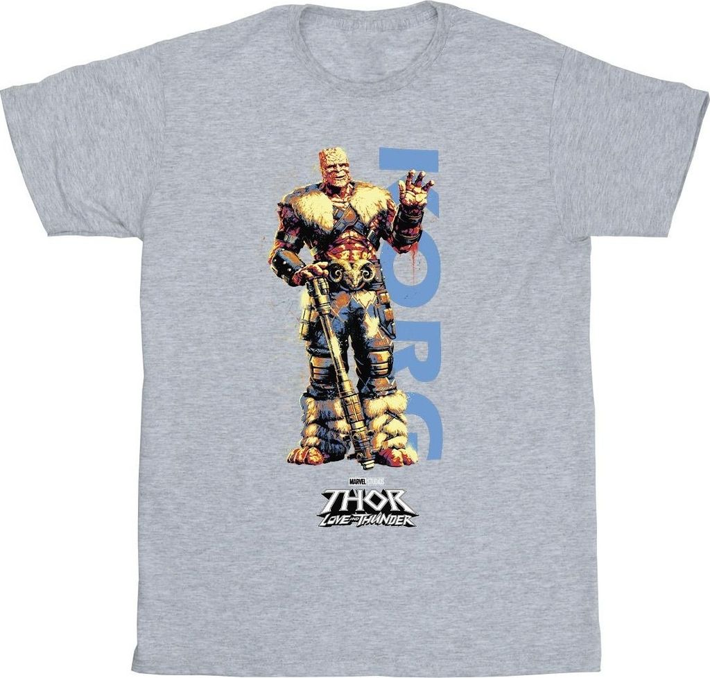 Marvel - "Love And Thunder" T-Shirt für Herren BI47978 (3XL) (Grau)