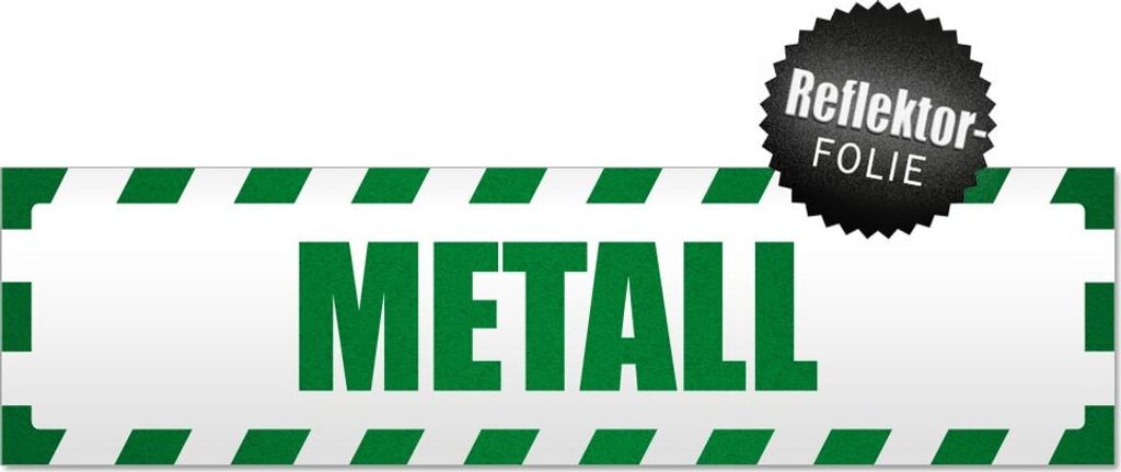 Metall gestreift Magnetschild Schild magnetisch