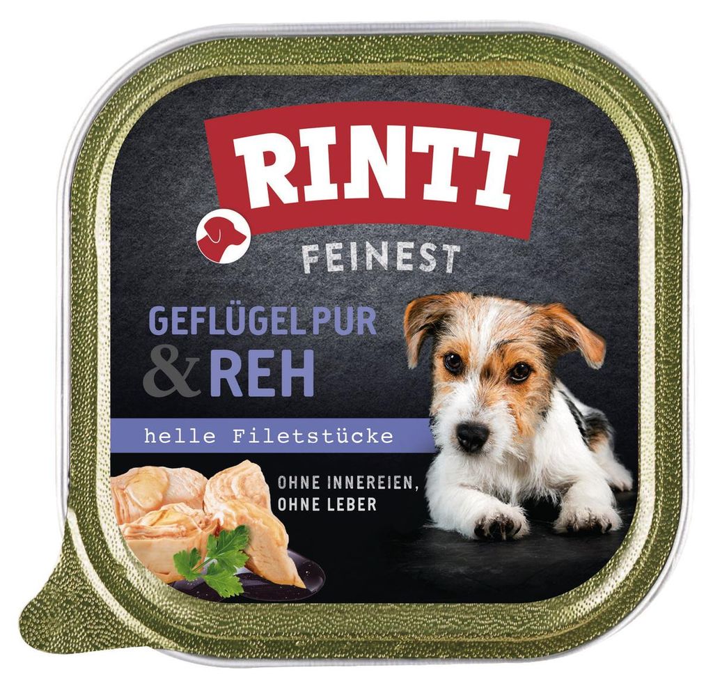 Ciotola Rinti Feinest Poultry Pure & Venison 150g Immagine del prodotto 