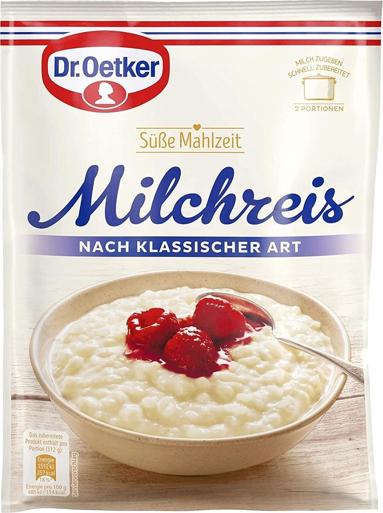 Dr.Oetker - Süße Mahlzeit - Milchreis - Klassische Art 125g Produktbild 