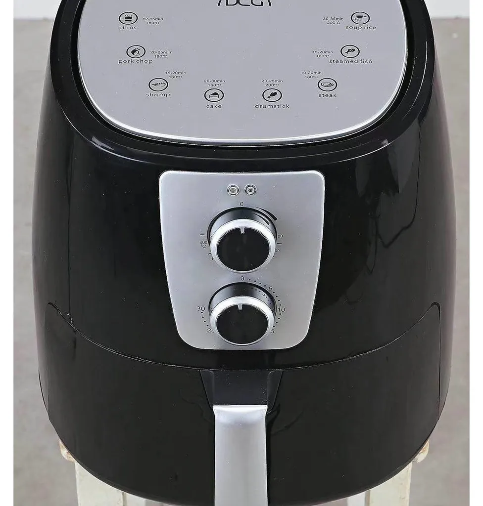 DCG Eltronic FR3505 Friteuse à air chaud 5,2 L - Noir et Argent