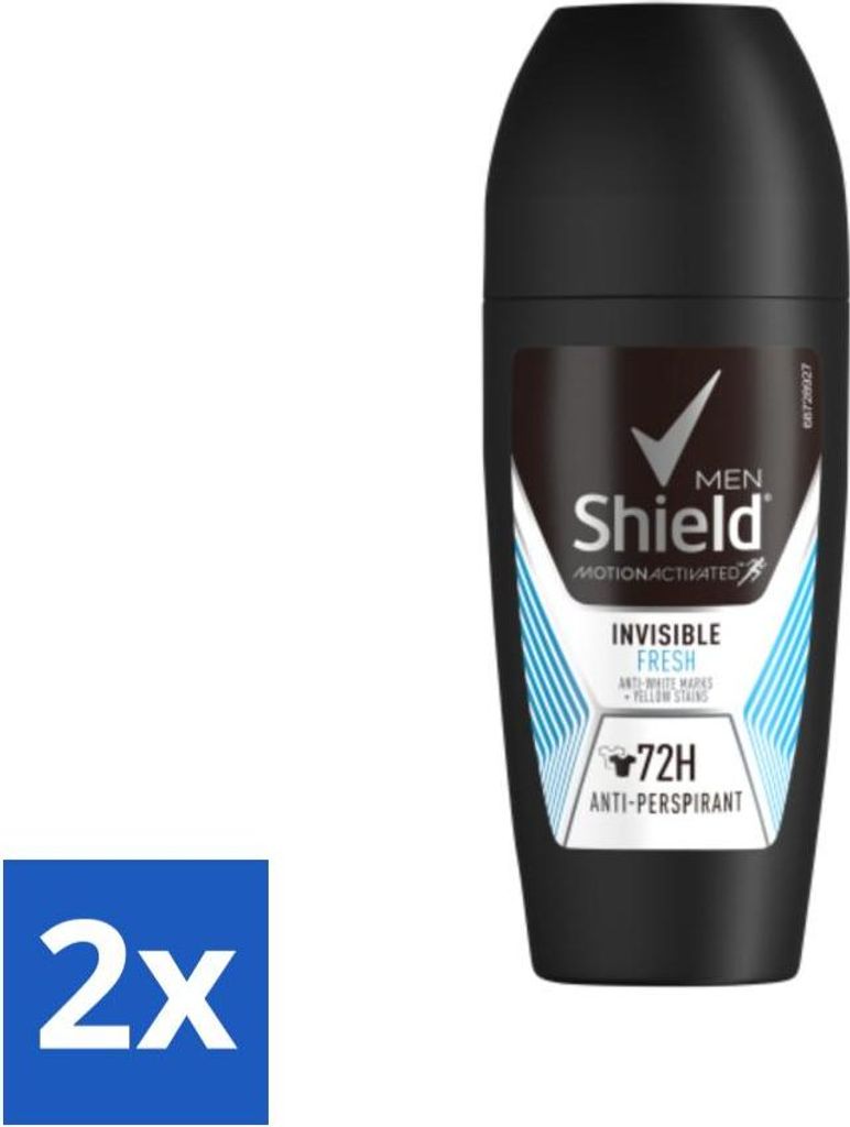 Rexona Men - Invisible Fresh - Deo Roll-on - Antitranspirant - 50 ml - Vorteilspack - 2 Stücke