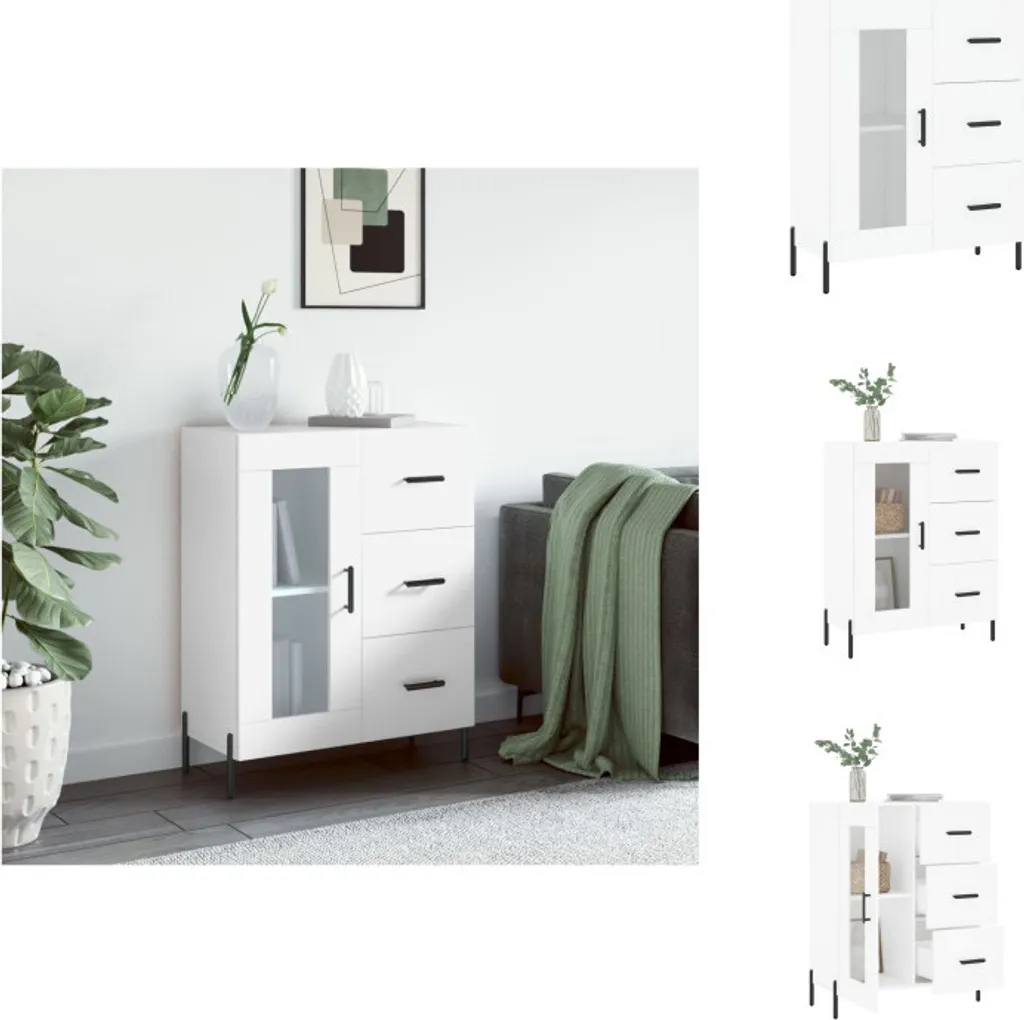 Mobile Credenza vidaXL Bianca 69,5x90 cm | Robusta e Funzionale