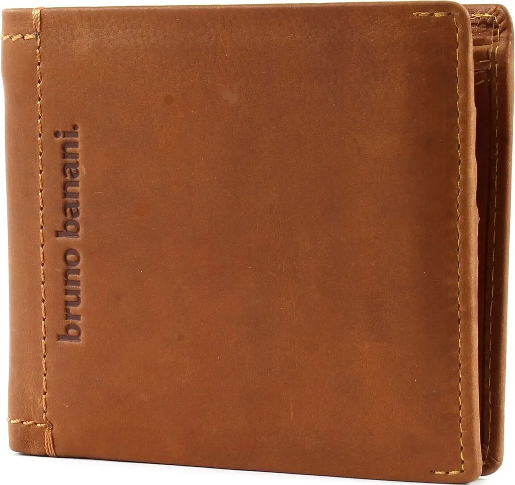 Porte-monnaie Cuir Durable Arizona bruno banani Cognac Anti-Usure