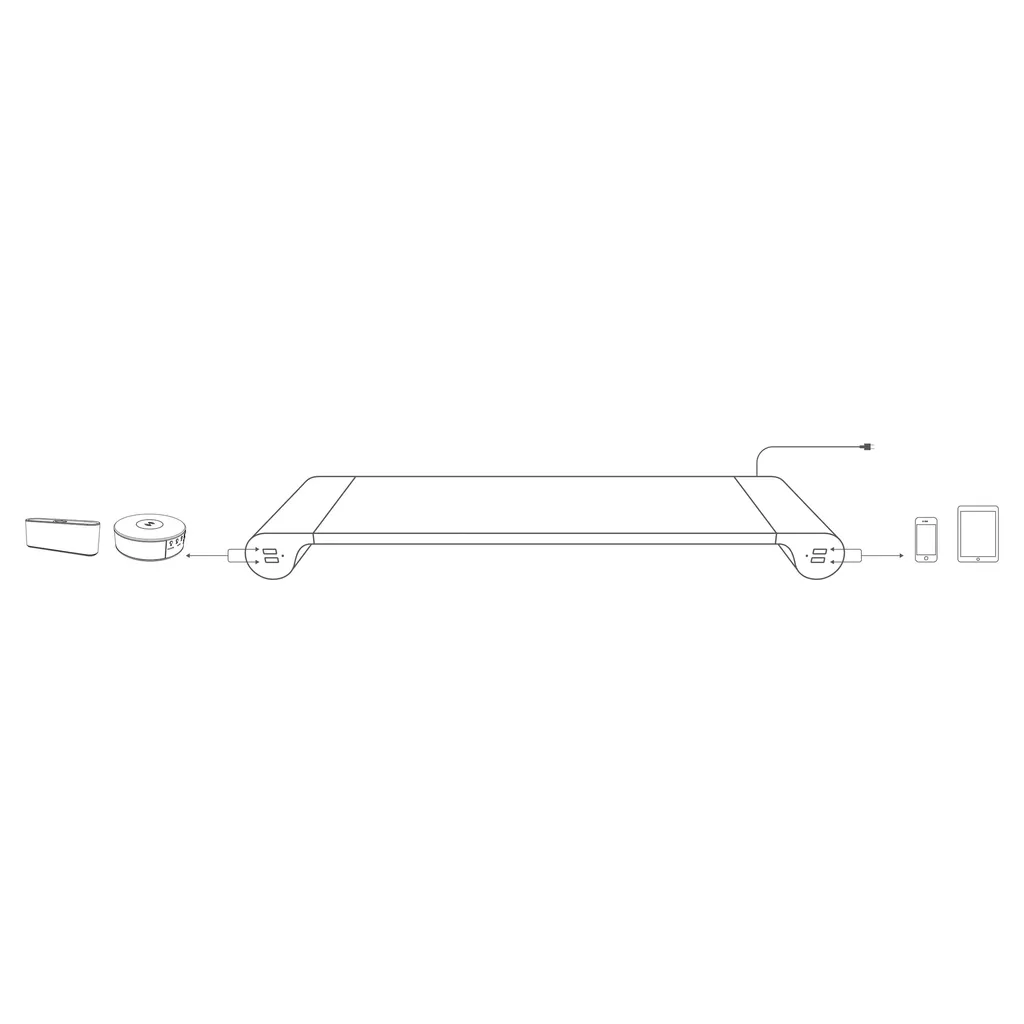 Support d'Écran USB UNiLUX STUDY Design Ergonomique Argenté et Blanc PC - 6