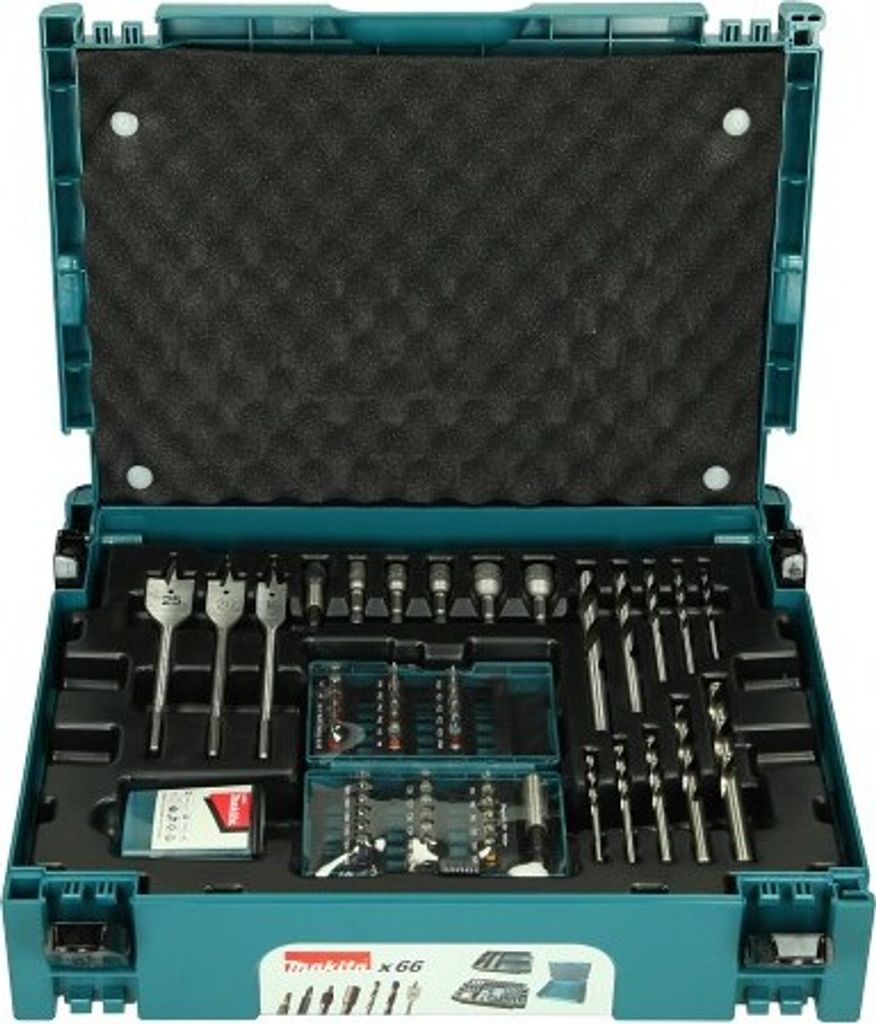 Makita Bohrer-Bit-Set 66-tlg Steckschlüssel Metall Holz Produktbild 4