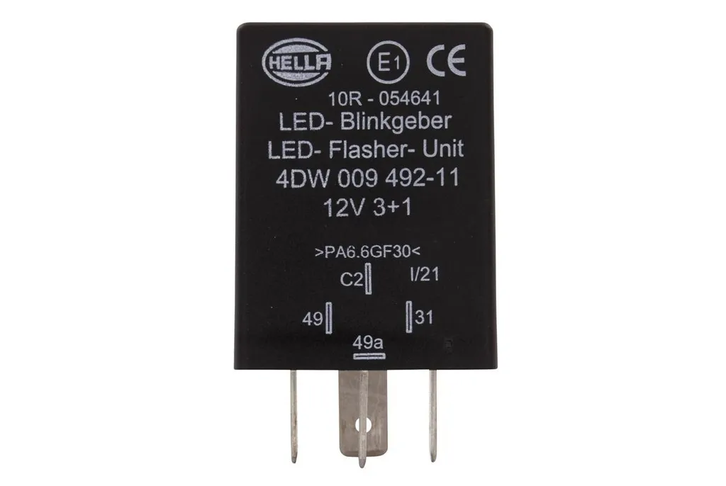 Solution Clignotement Rapide LED 12V Centrale HELLA 4 Pôles Enfichable