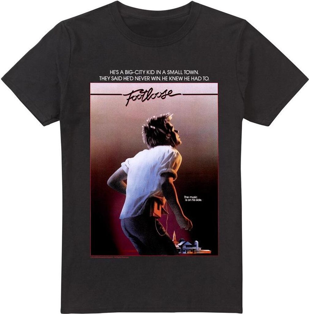 Footloose - T-Shirt für Herren TV6990 (4XL) (Schwarz)