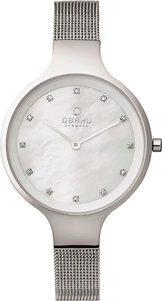 Obaku V173LXCIMC Orologio Donna Argento Zirconi Regalo Elegante