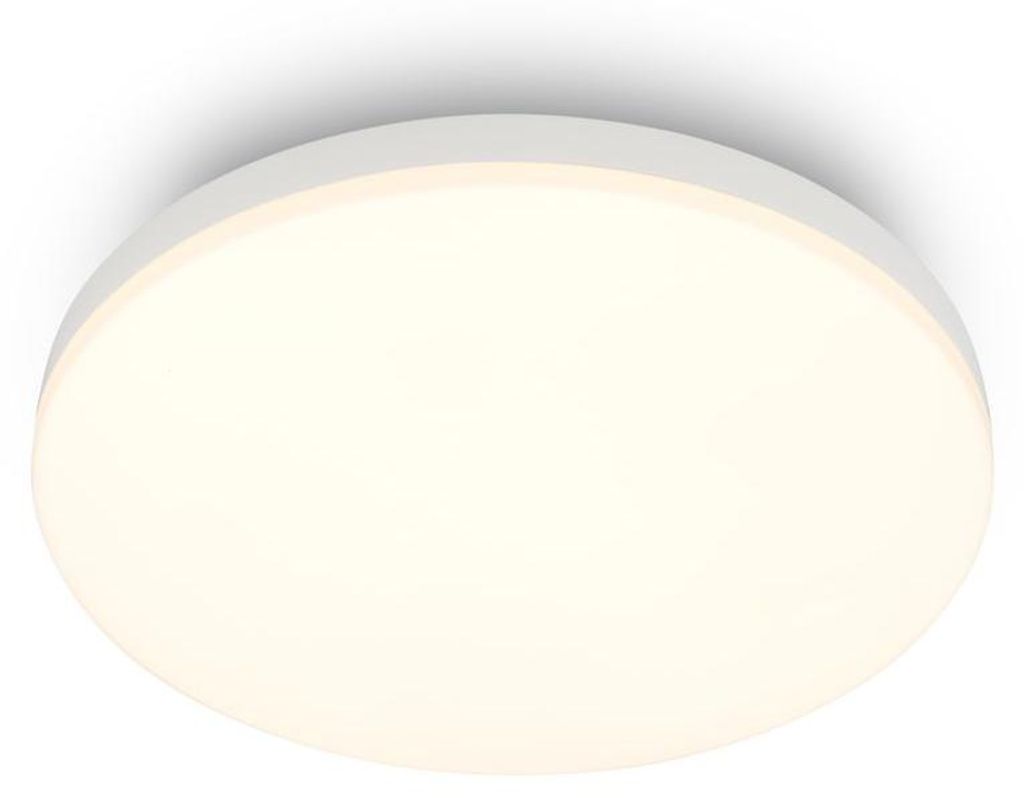 Briloner LED Deckenlampe Ø22cm Rund 12W 1300lm 3000K Warmweiß Weiß - Deckenleuchte Wohnzimmer Schlafzimmer Küche Flur