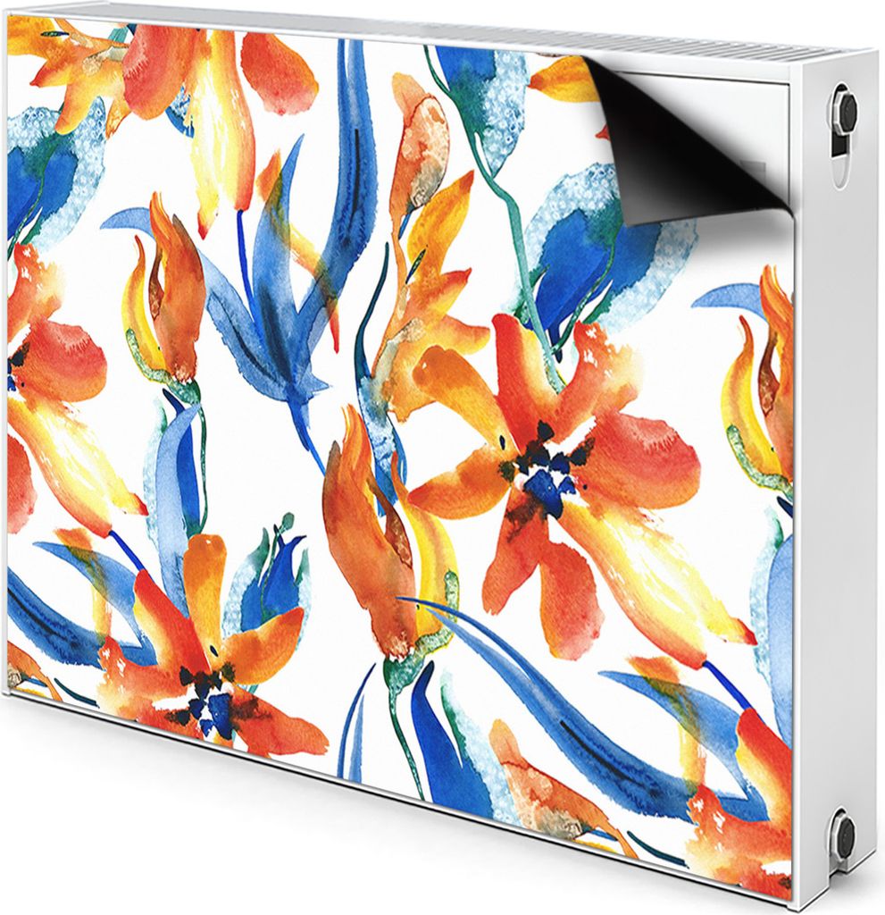 Magnet Heizkörperabdeckung Heizkörperverkleidung Verkleidung Abdeckung 80x60 cm - Sonnig, blumen