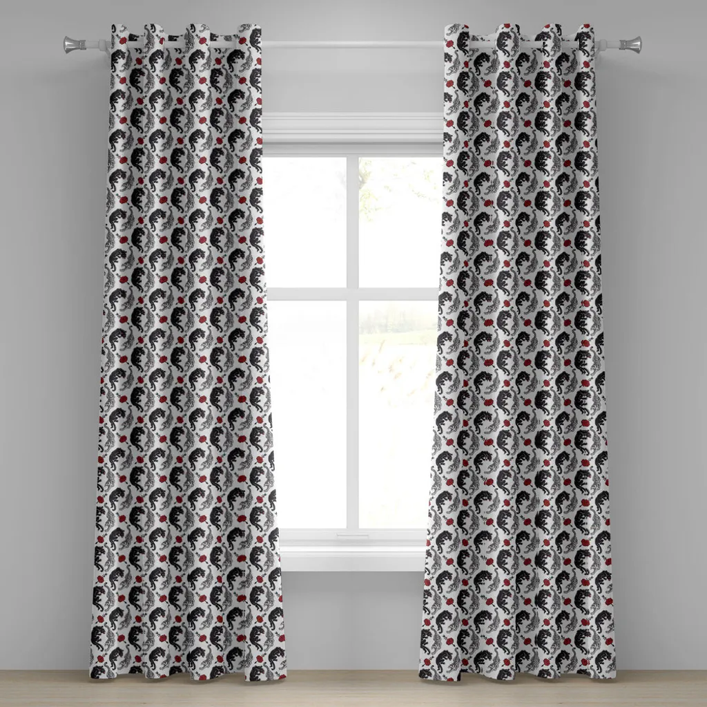 Rideau occultant léger Wild Cats 280x245 cm contre le vis-à-vis