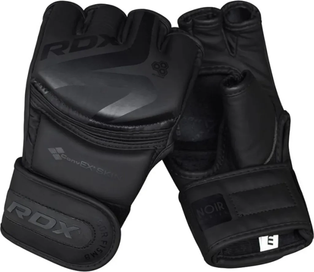 Gants Grappling RDX F15 Noirs Taille M : Évitez les Blessures en Combat de MMA