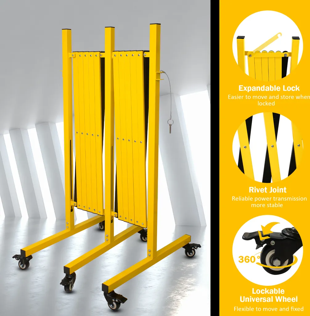 Barrière de sécurité mobile 7M - Solution pliable contre l'accès interdit - 2