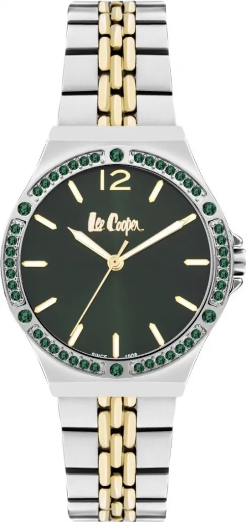Montre Lee Cooper LC07969.270 avec cadran vert et finitions raffinées