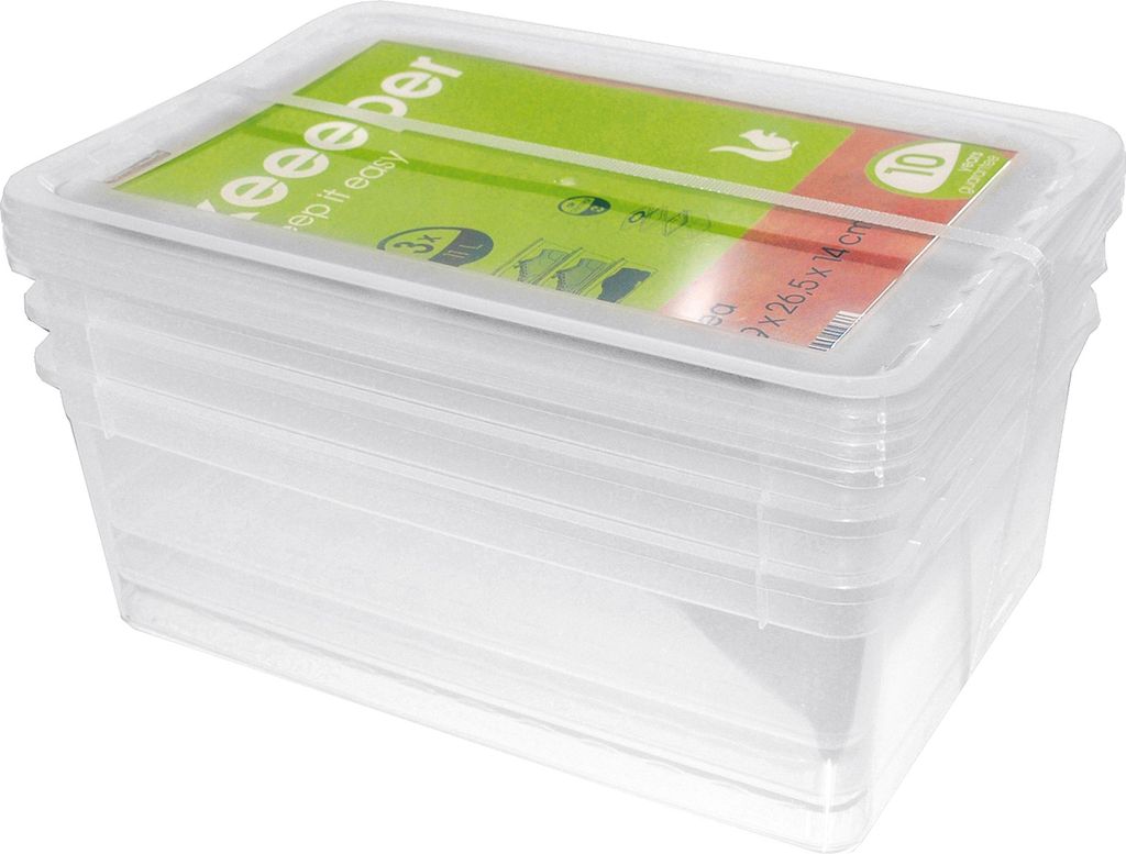 KEEEPER Aufbewahrungsbox Bea 11l 39x26,5x14cm transparent Immagine del prodotto 