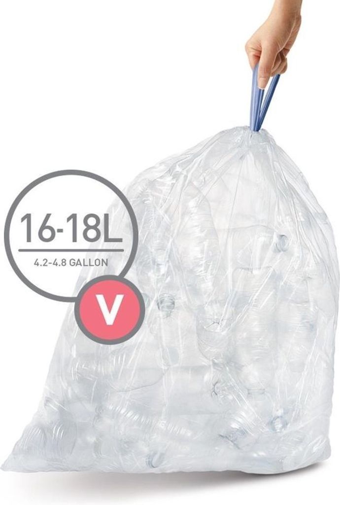 Simplehuman - Abfallbeutel Code V 16-18 Liter Packung mit 20 Stück