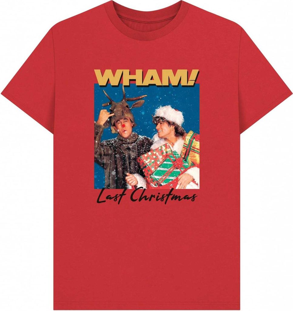 Wham - "Last Christmas" T-Shirt für Herren/Damen Uni PN2074 (L) (Rot)