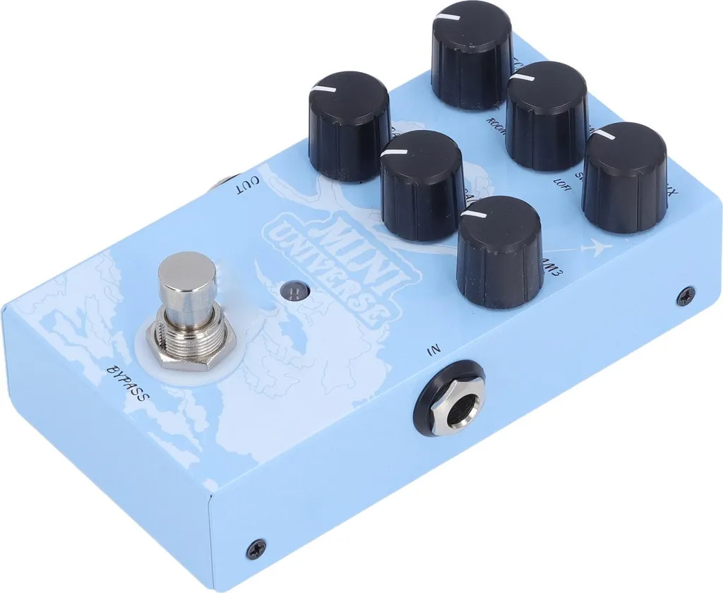 Pédale d'effet réverbération numérique 9 modes, Solution USB-C compacte - 5
