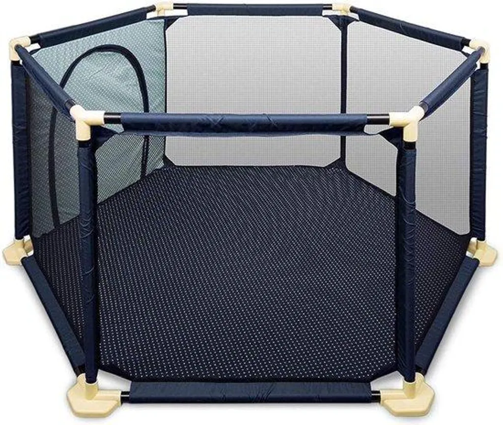 Parc bébé sécurisé antidérapant, pliable, bleu - Le parc qui ne glisse pas
