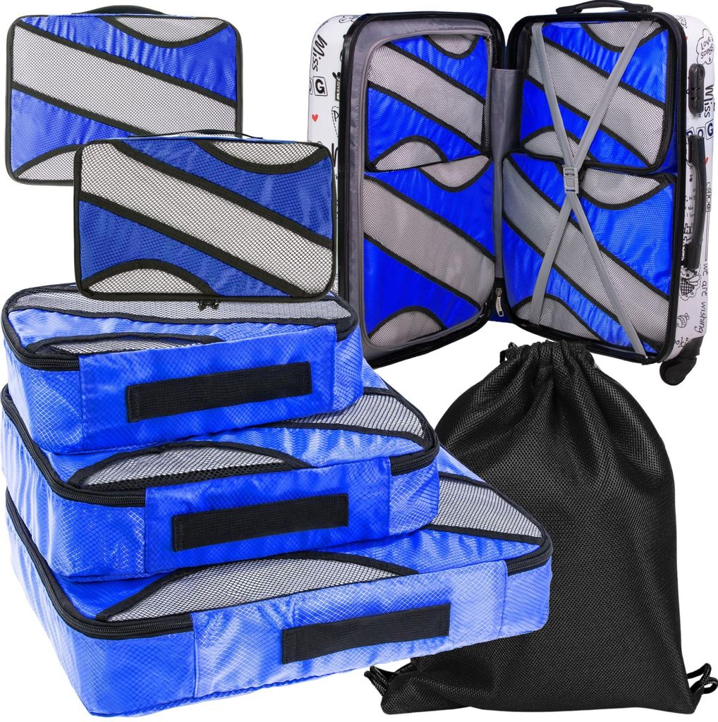 Reise-Organizer-Set für Unterwäsche, Koffer und Kleiderschrank
