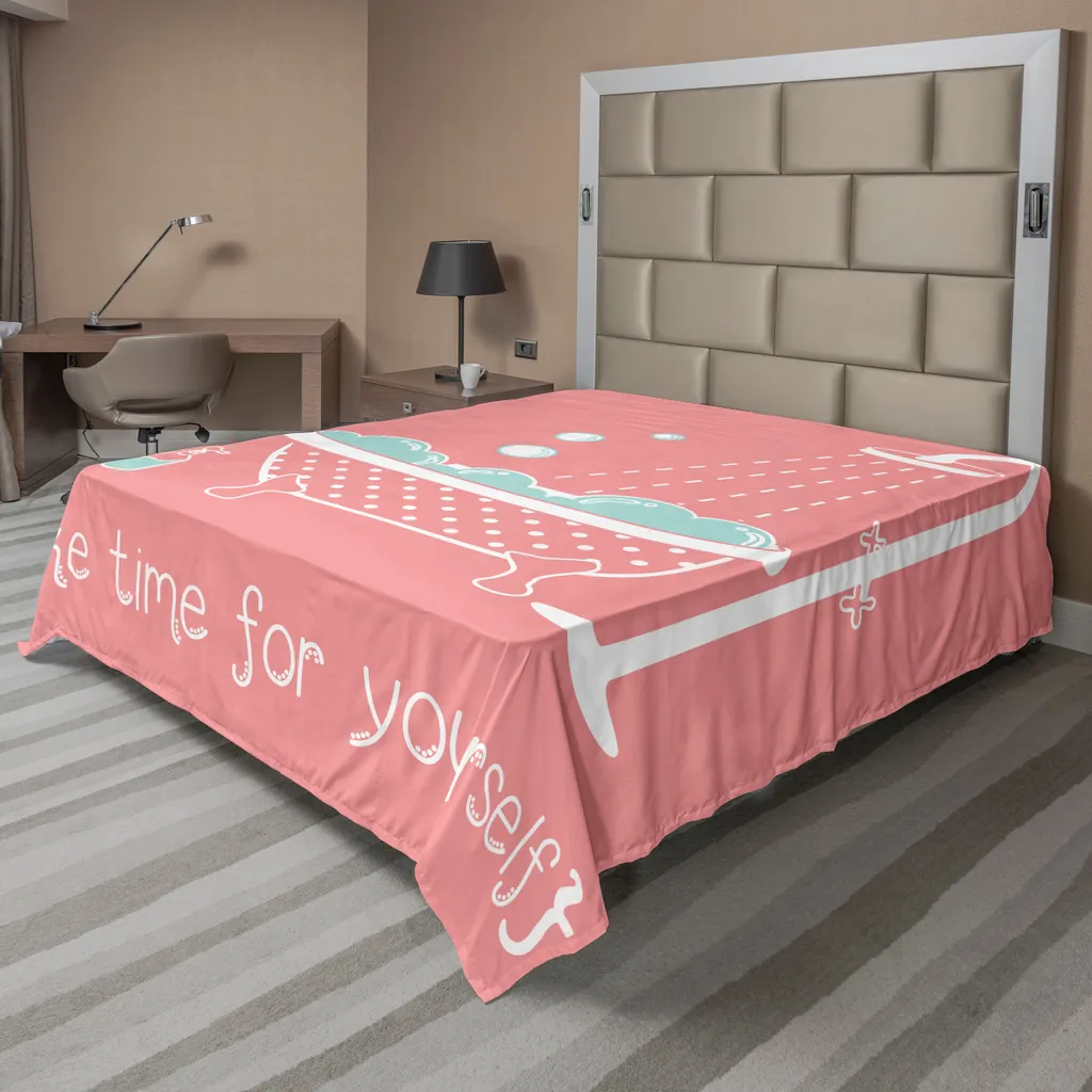 Drap de lit pour ambiance relaxante spa, textile de lit 260x228 cm doux