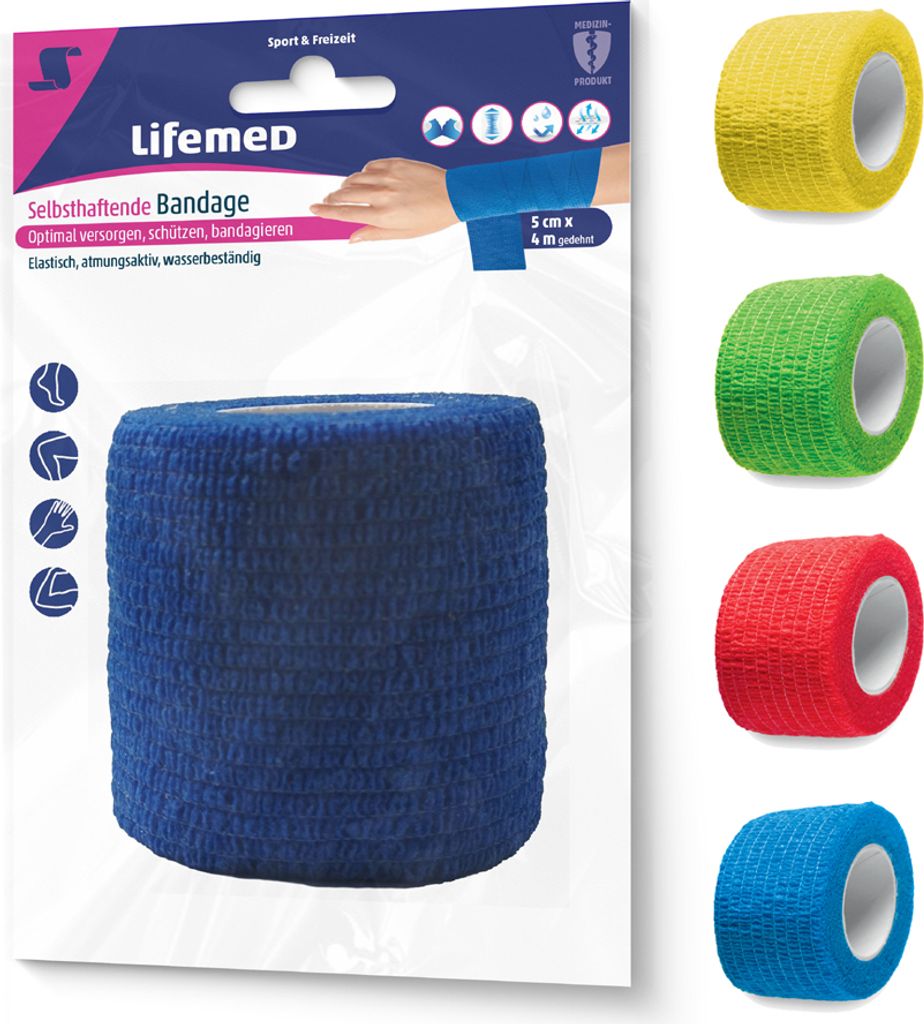 Lifemed 99117 Samolepiace obväzy Lifemed, 100 mm x 2,8 m Obrázok produktu 