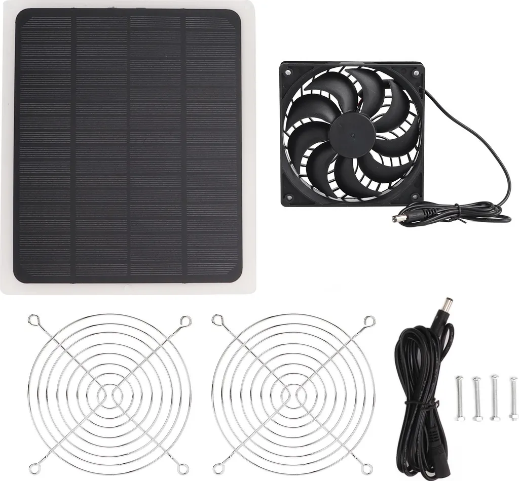 kit ventilatore a pannello solare 10W impermeabile