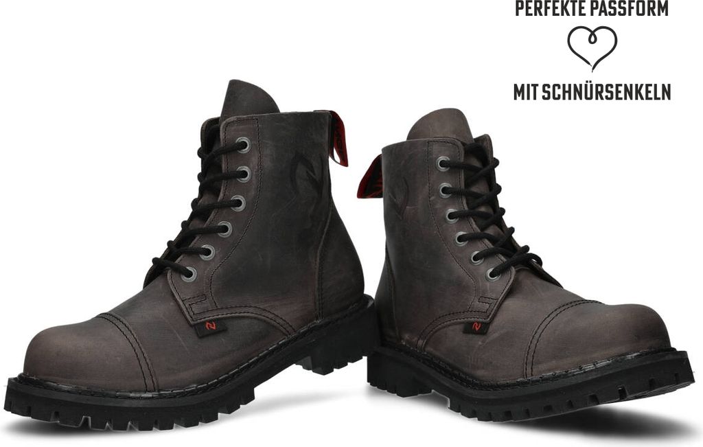 NAGABA Stahlkappenschuhe Damen Herren Stiefel 6H - Leder - Produktbild 4