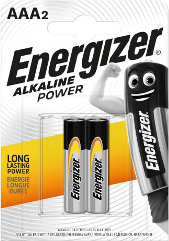 Energizer ALKALINE POWER AAA-Batterien 2 Stück