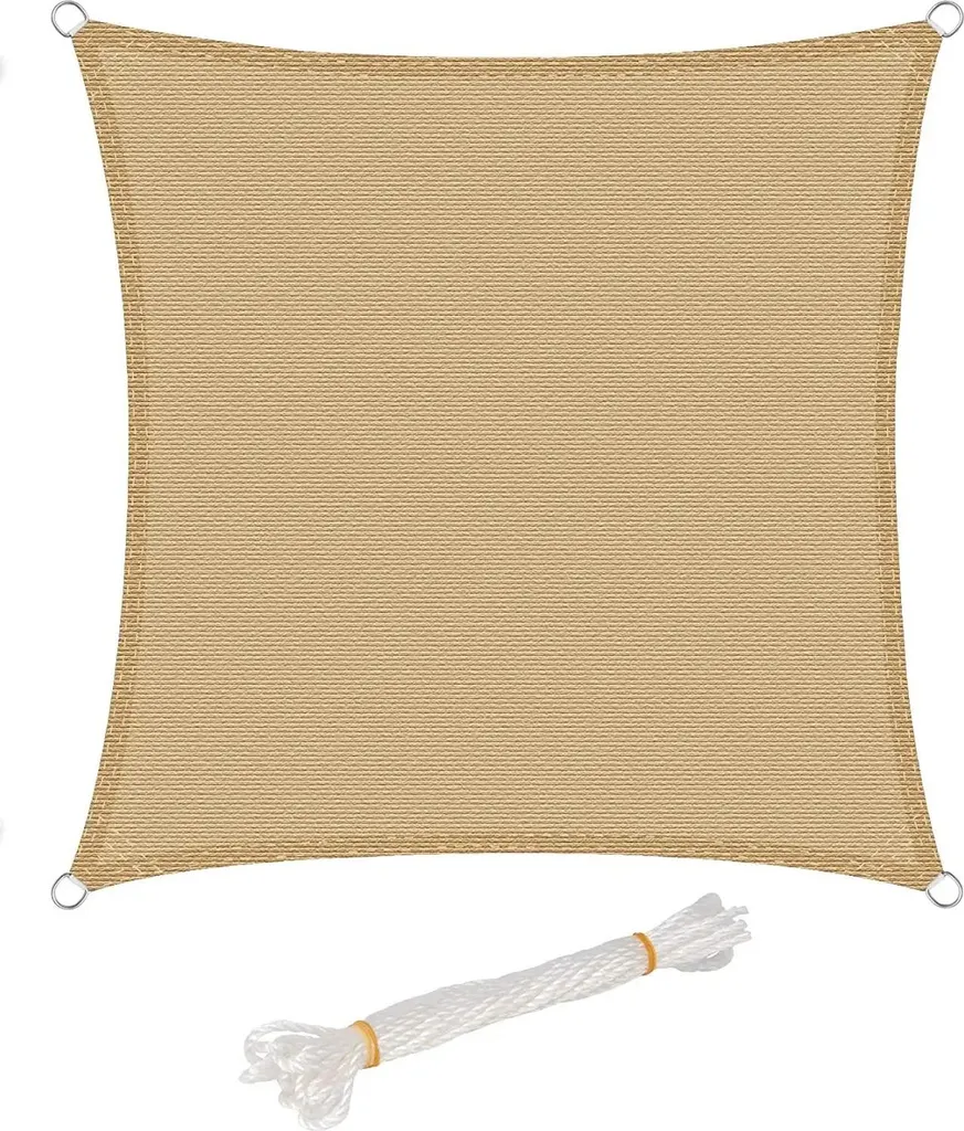 Tenda da Sole 2x5m HDPE 180g/m² Giallo Chiaro | Vela Parasole UV