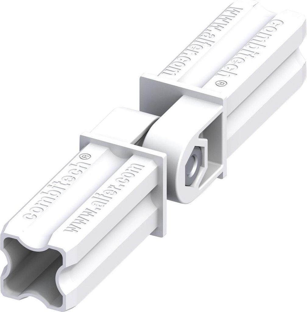 alfer Gelenk-Verbinder, 2 Zapfen 23.5 mm 23.5 mm Kunststoff glatt weiss