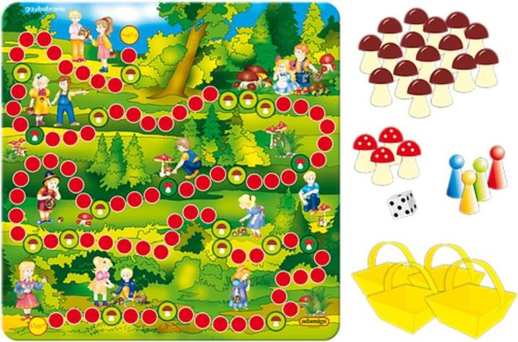 ADAMIGO PL Gioco - Tabellone per la raccolta dei funghi Immagine del prodotto 