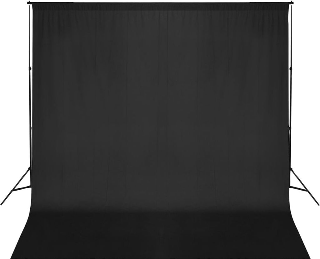 Fotohintergrund-System Hintergrund Studiofotografie 600 x 300 cm Schwarz
