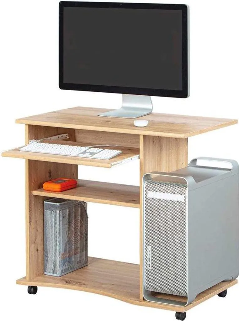 Bureau d'ordinateur à montage rapide et tiroirs de rangement pratiques