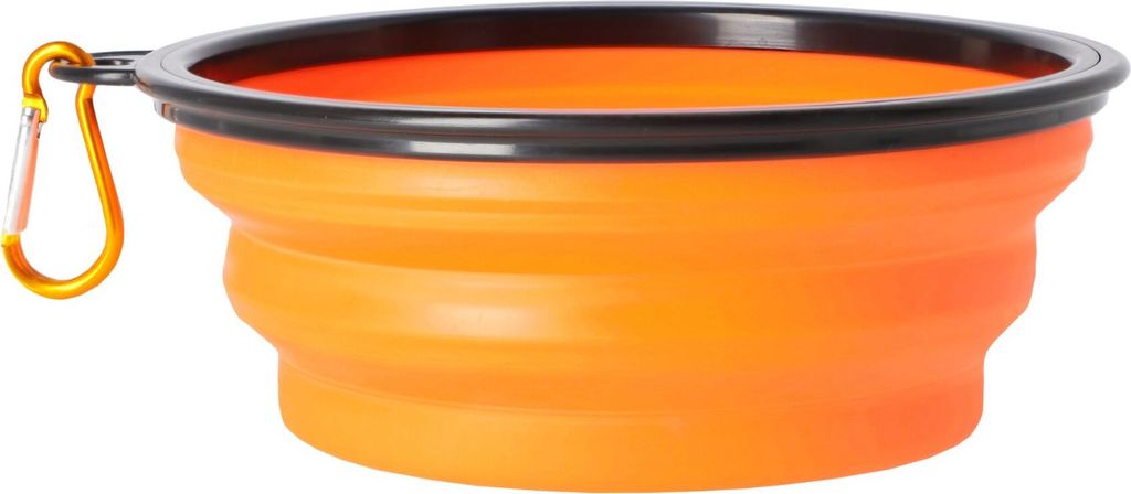 Dingo Reise-Faltnapf 'Vasco', Silikon 1000ml Orange