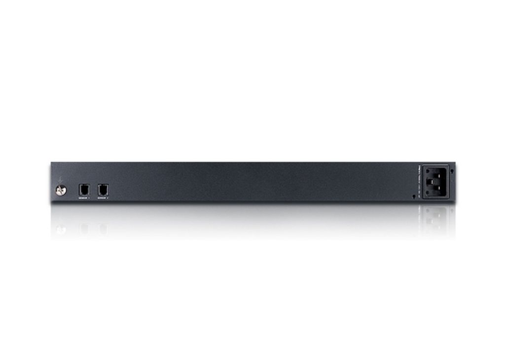 ATEN PE6208G, Überwacht, 1U, Horizontal, Metall, Schwarz, 8 AC-Ausgänge