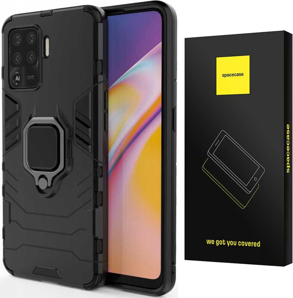 Spacecase X-Ring Oppo Reno 5 Lite czarny