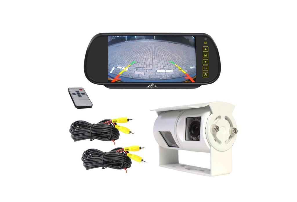 Doppelte Rückfahrkamera mit 7-Zoll-Farbdisplay