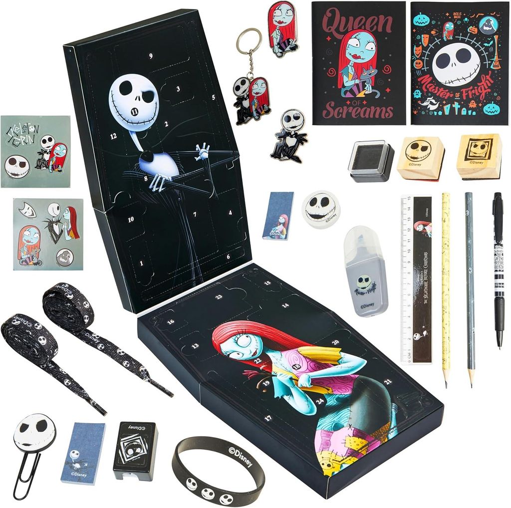 The Nightmare Before Christmas Adventskalender 2025 für Frauen & Teenager, Weihnachtskalender mit 24 Überraschungen, Schrein, Countdown Geschenk