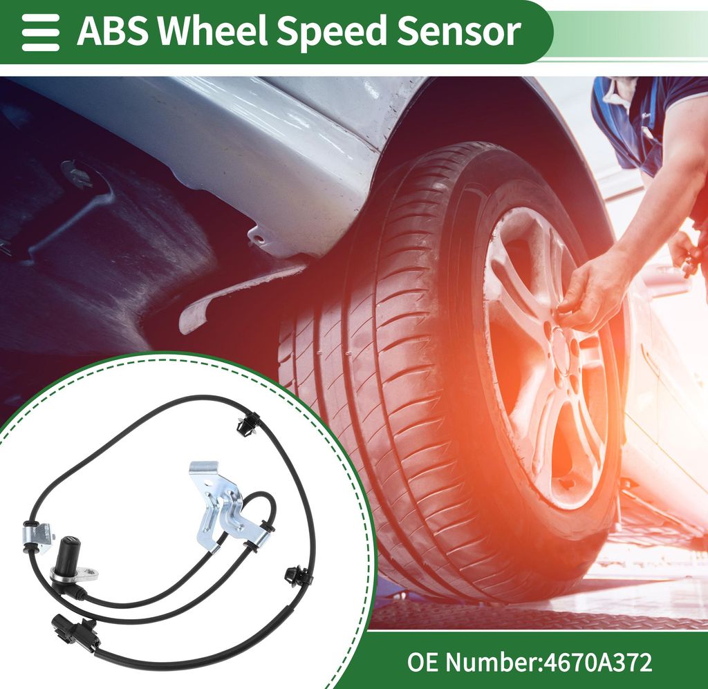 ABS Raddrehzahlsensor ABS Sensor Anti-Blockier-System Sensor für Mitsubishi Galant 2003-2009 Nr.4670A372 Vorne Rechts