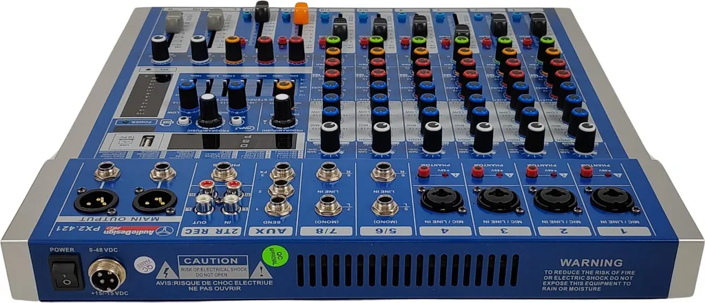Ampli de Sonorisation Professionnel AudioDesign PX2.421 Noir