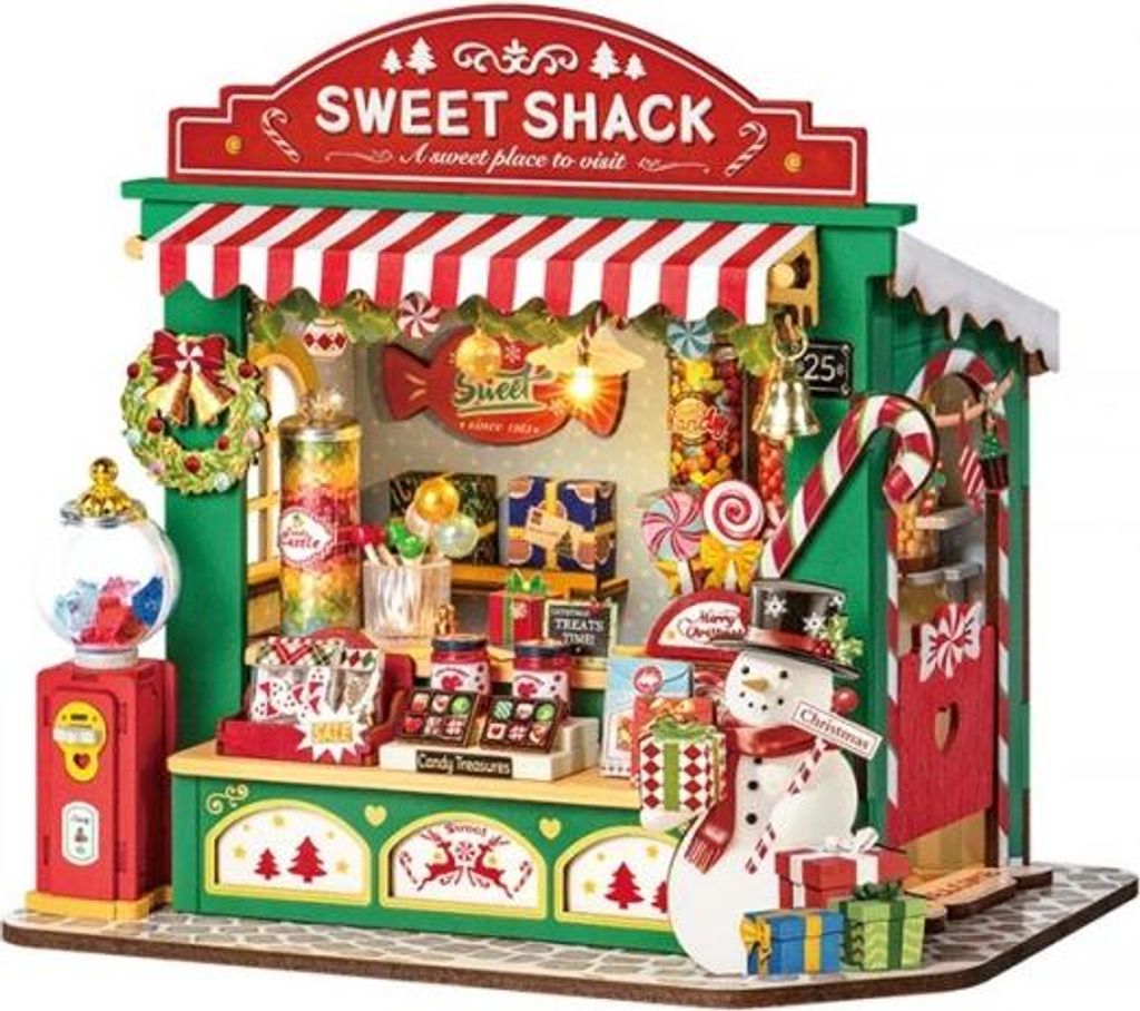 3D Puzzle, Weihnachts-Süßigkeitenstandhaus, Rolife, 170 Teile