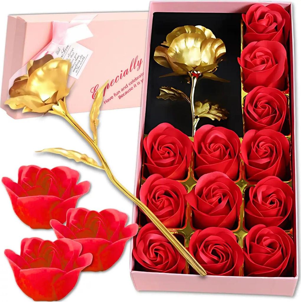 EDIBAZZAR | Rose di sapone profumato 12 pezzi Set di Immagine del prodotto 