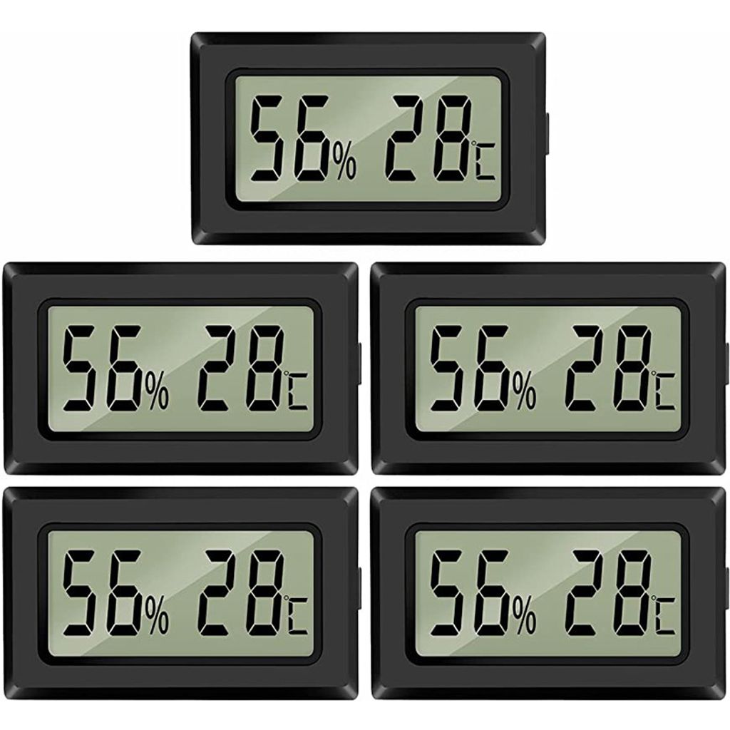5 Stück Mini LCD Digital Thermometer