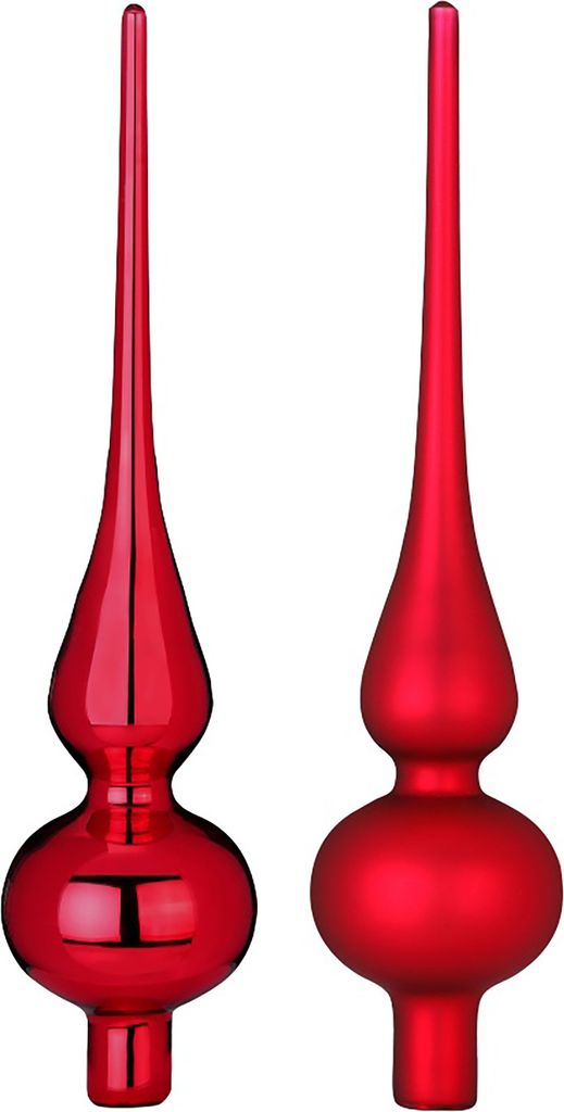 Christbaumspitze Glas 26cm 1 Stück matt / glänzend sort. - Produktbild 
