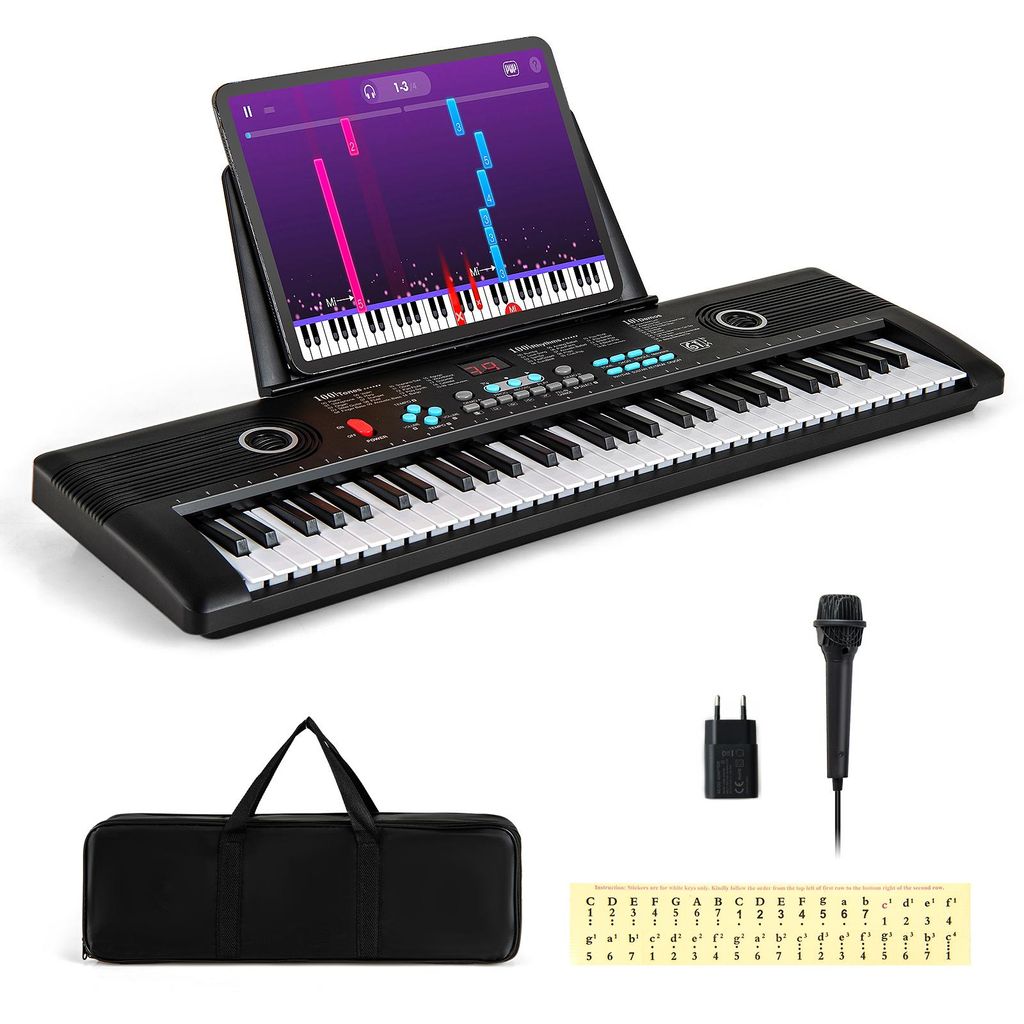 COSTWAY Keyboard-Piano mit 61 Tasten für Anfänger, Produktbild 