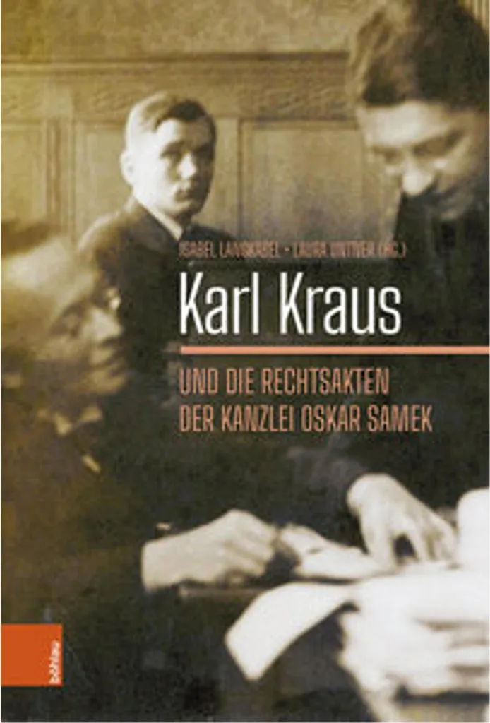 Ouvrage historique Karl Kraus actes juridiques du cabinet Oskar Samek
